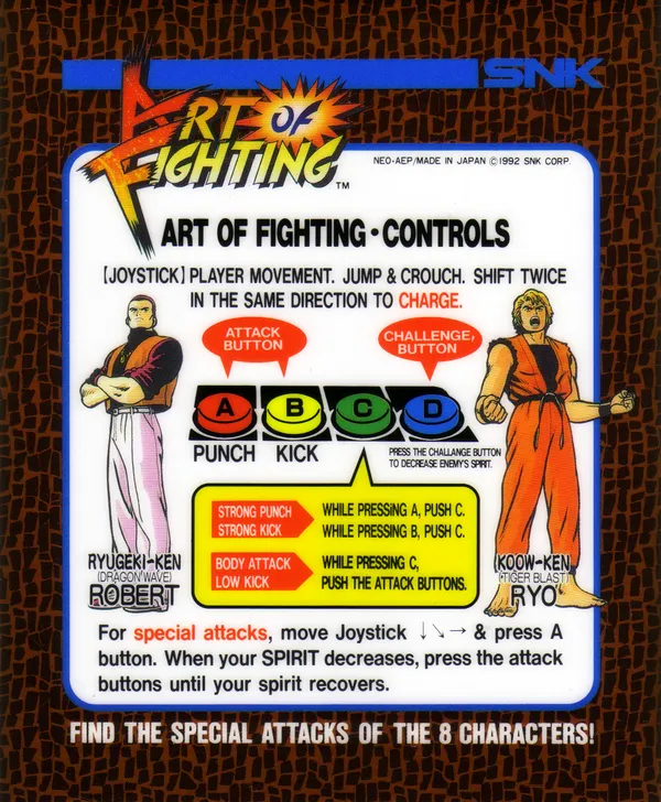 Art of Fighting mini marquee